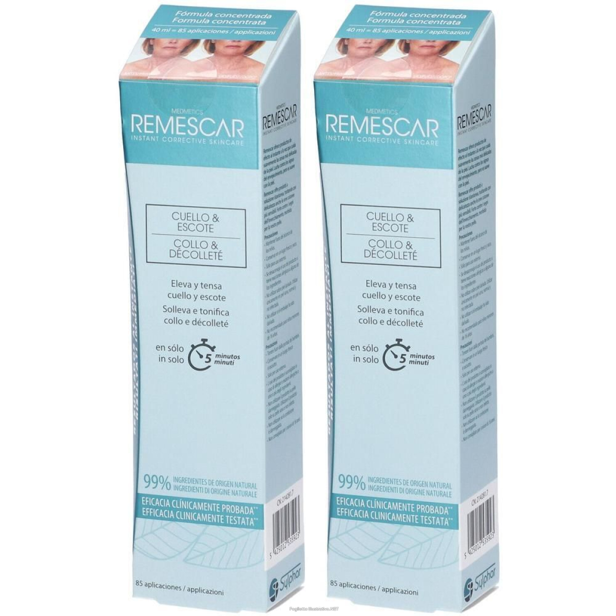 Cerca Offerte di remescar collo e décolleté crema lifting istantaneo 2x40 ml e acquista online