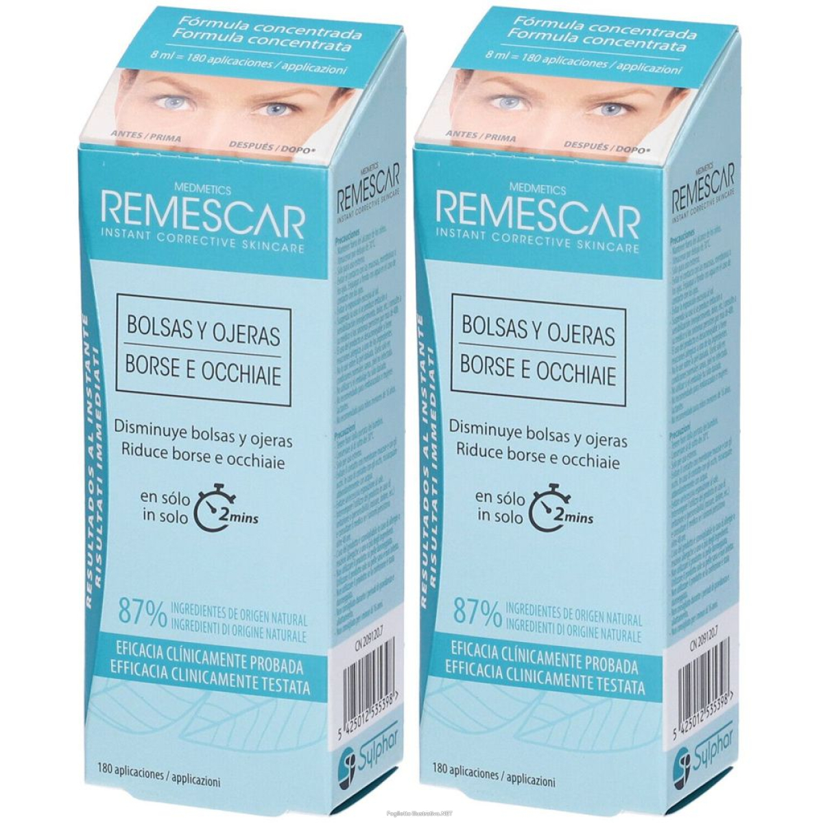 Cerca Offerte di remescar correttore borse e occhiaie set da 2 2x8 ml crema contorno oc e acquista online