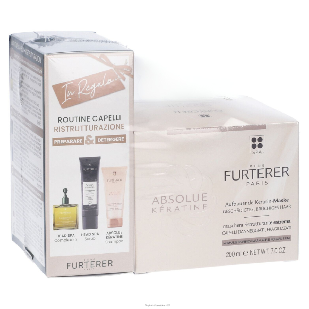 Cerca Offerte di rené furterer absolue kératine routine capelli ristrutturazione   maschera 200 ml + 3 omaggi e acquista online
