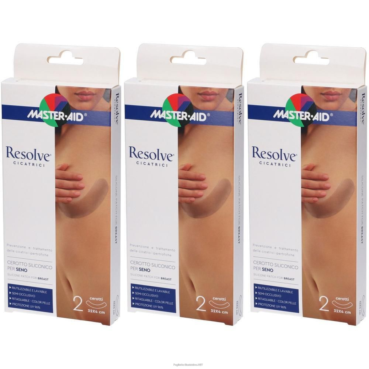 Cerca Offerte di resolve cerotto siliconico per seno 32x4 cm 2 st e acquista online
