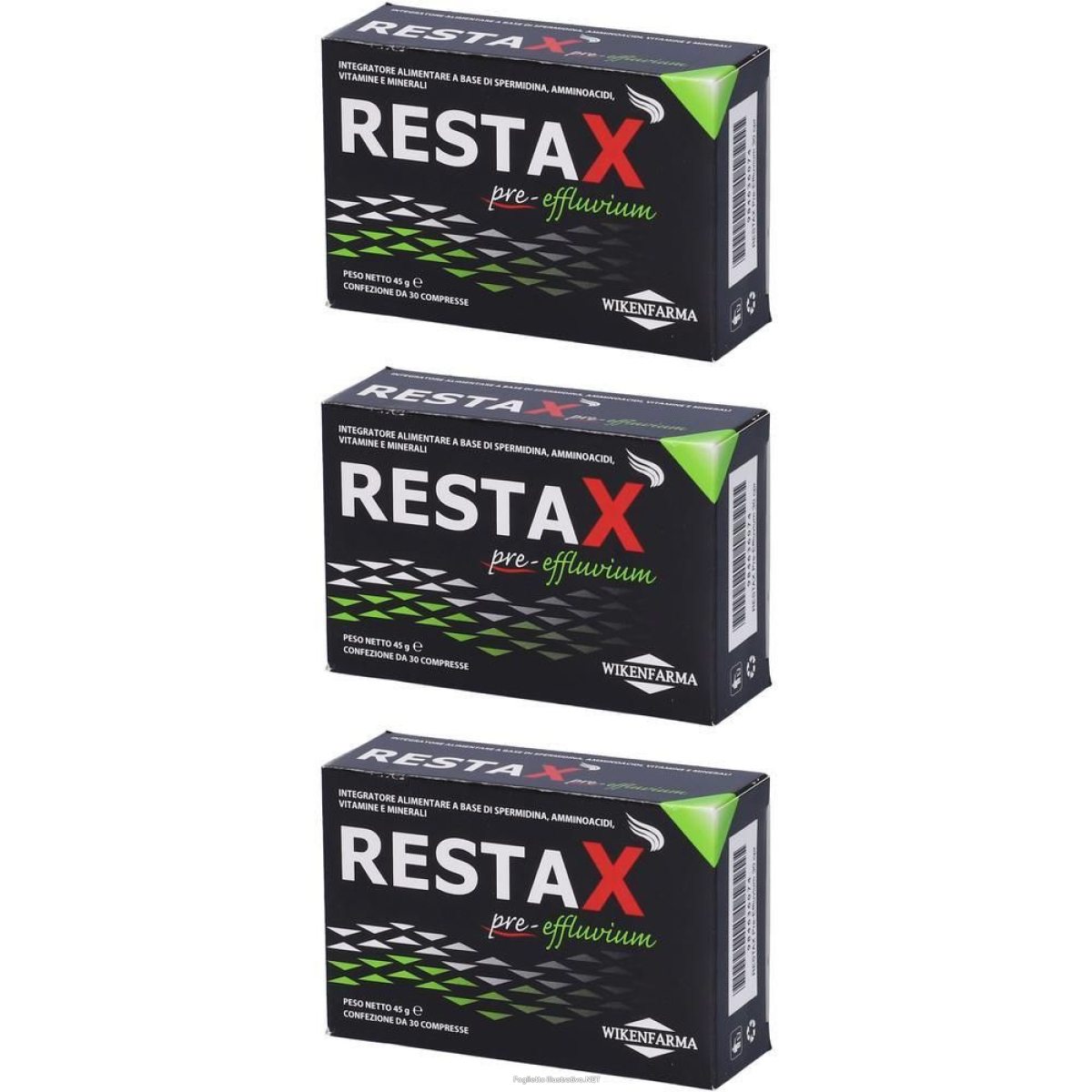 Cerca Offerte di restax pre effluvium 30 compresse 3x43,5 g e acquista online