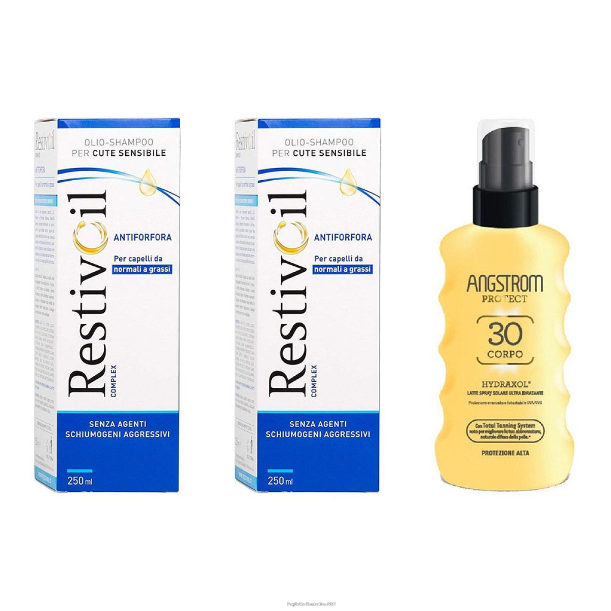 Cerca Offerte di restivoil complex shampoo antiforfora set da 2 + angstrom protect latt e acquista online
