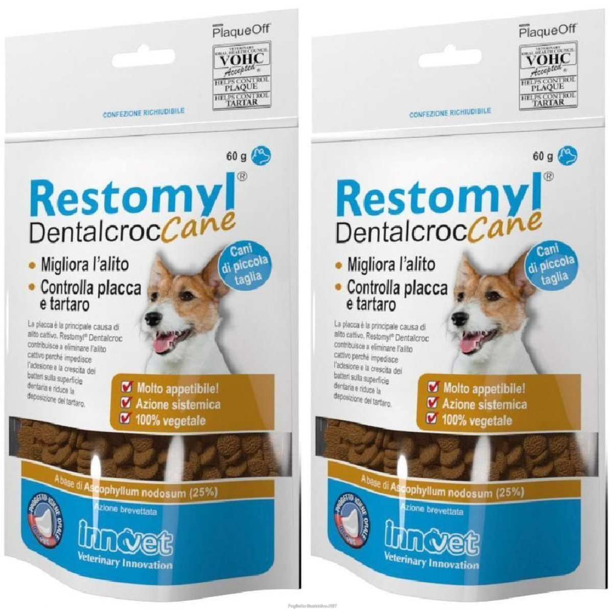 Cerca Offerte di restomyl dentalcroc cani piccola taglia busta 60 g 2x60 g e acquista online