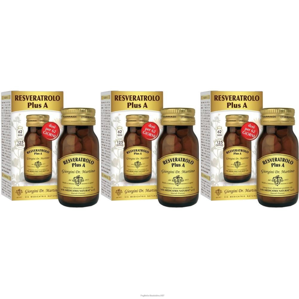 Cerca Offerte di resveratrolo plus a 125 pastiglie 3x50 g e acquista online