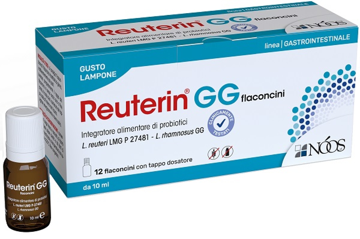 Cerca Offerte di Reuterin gg flaconcini 12 flaconcini con tappo dosatore da 10 ml gusto lampone senza glutine senza lattosio e acquista online