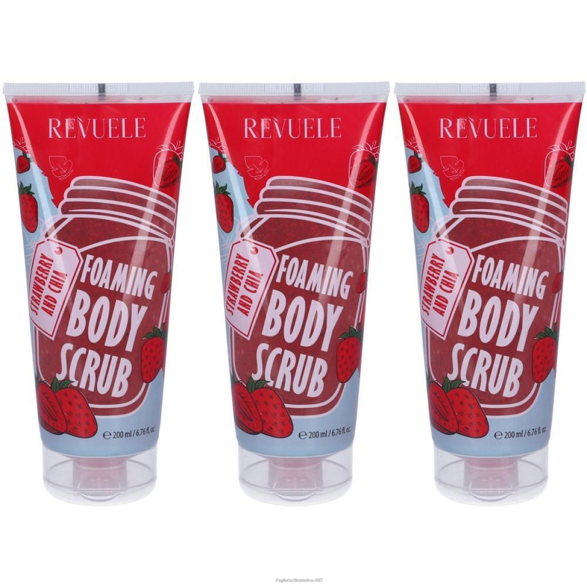 Cerca Offerte di revuele foaming body scrub corpo strawberry & chia 200 ml e acquista online