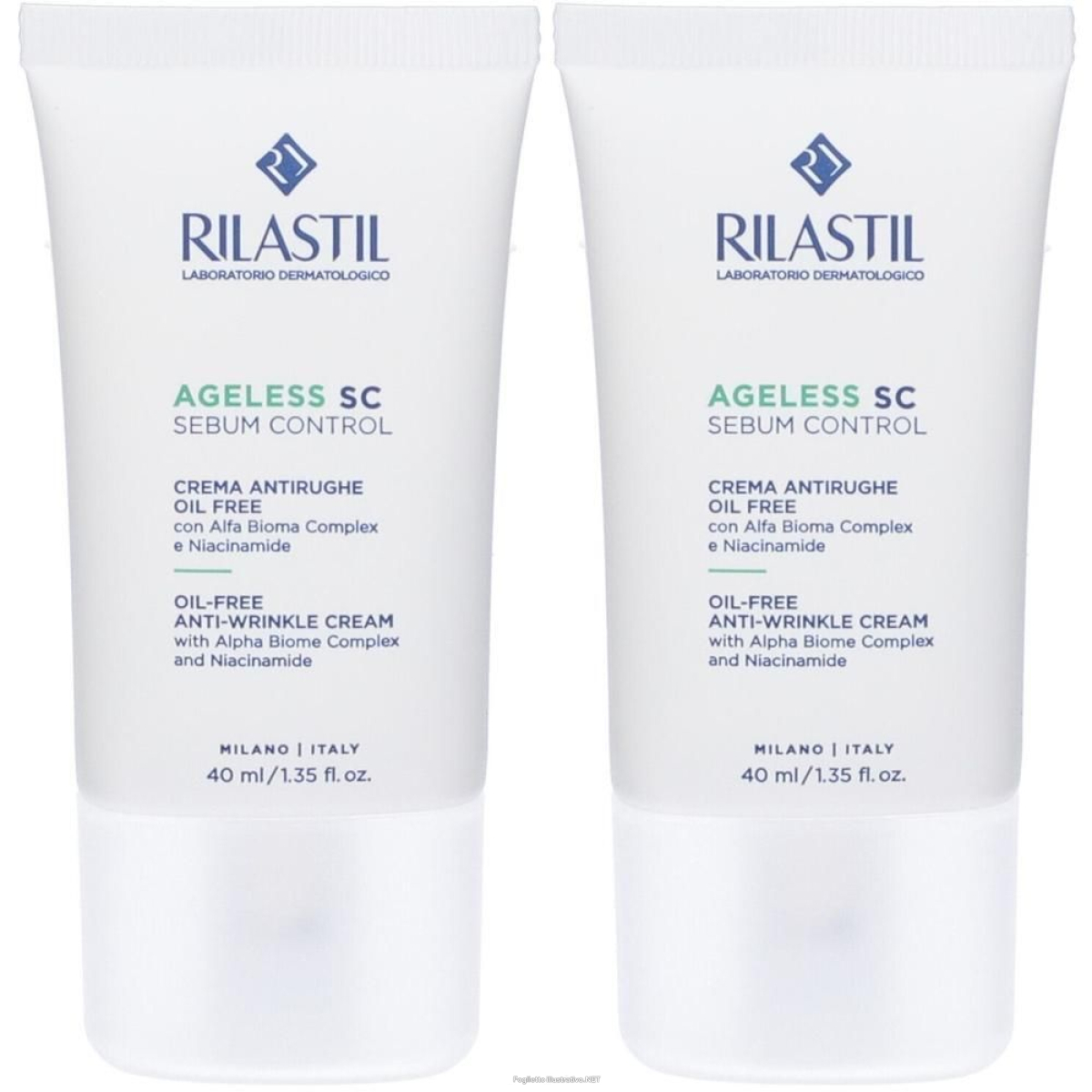 Cerca Offerte di rilastil® ageless sc sebum control crema antirughe oil free 2x40 ml cr e acquista online