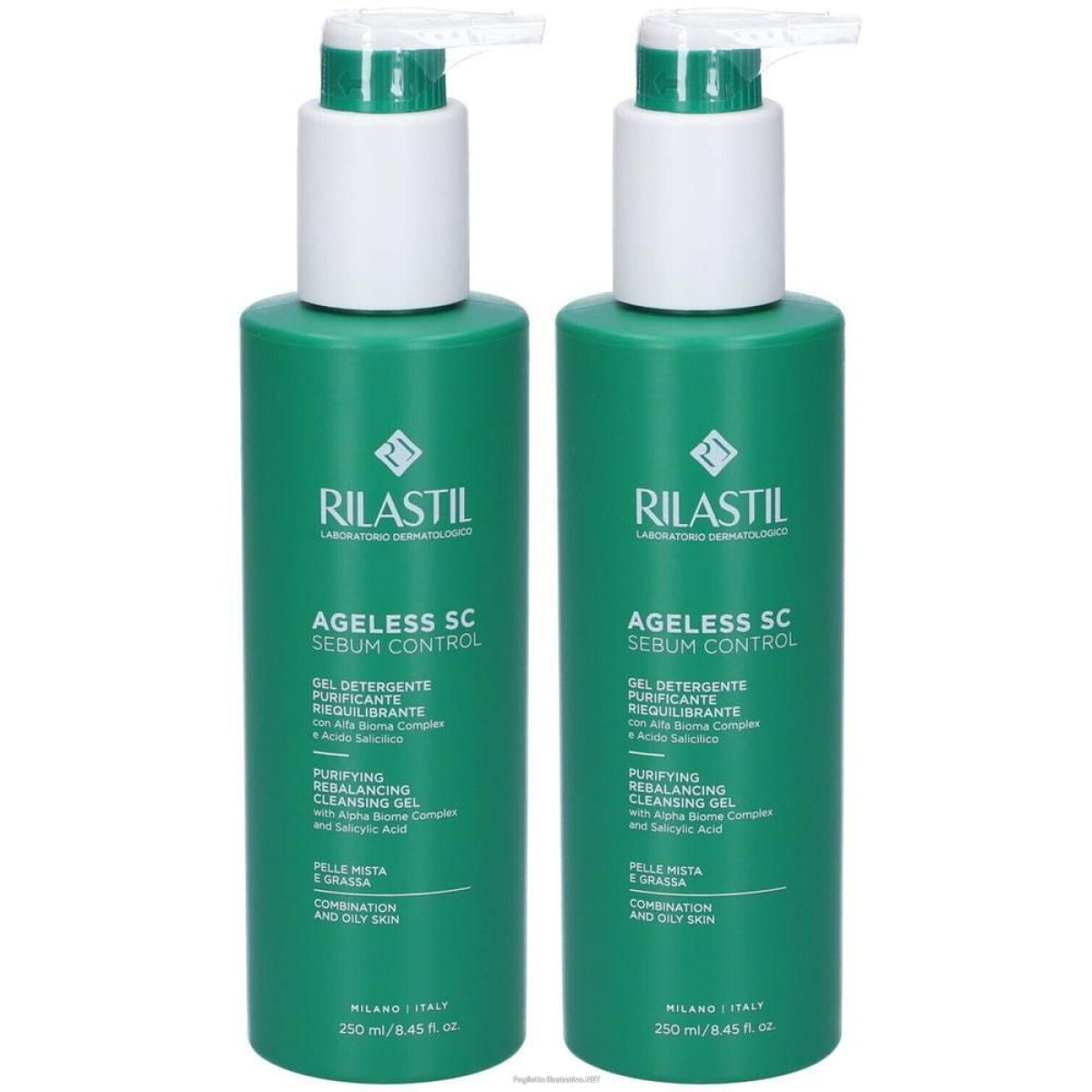 Cerca Offerte di rilastil® ageless sc sebum control gel detergente 2x250 ml e acquista online
