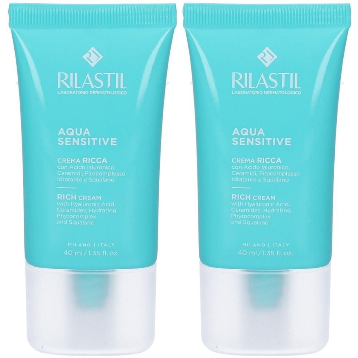 Cerca Offerte di Rilastil aqua sensitive crema ricca 2x40 ml e acquista online
