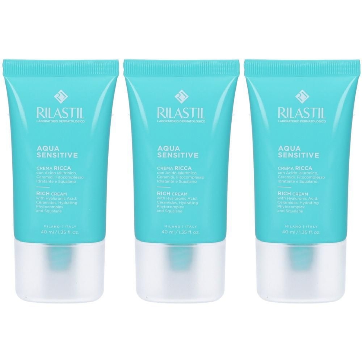 Cerca Offerte di Rilastil aqua sensitive crema ricca 3x40 ml e acquista online