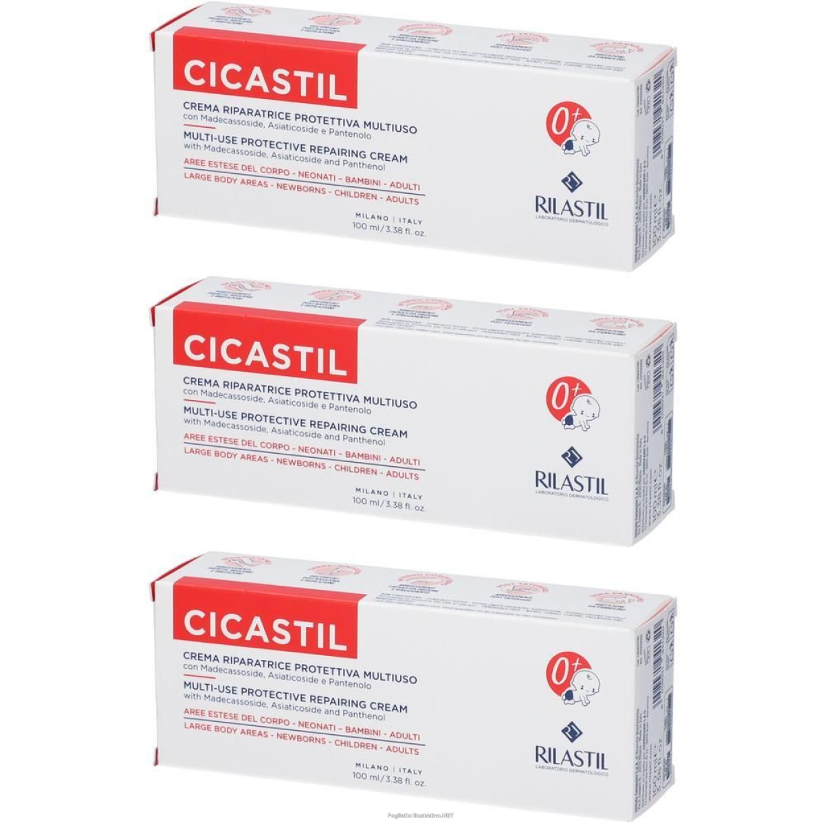 Cerca Offerte di rilastil cicastil crema riparatrice protettiva 3x100 ml e acquista online