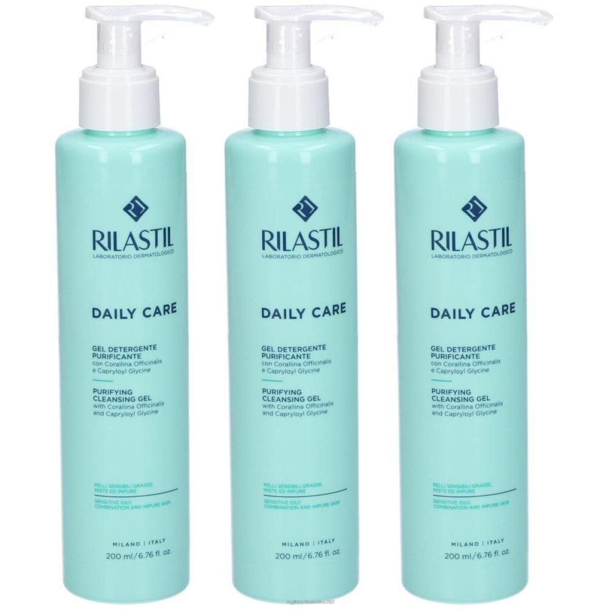 Cerca Offerte di rilastil® daily care gel detergente nuova formula 3x200 ml e acquista online