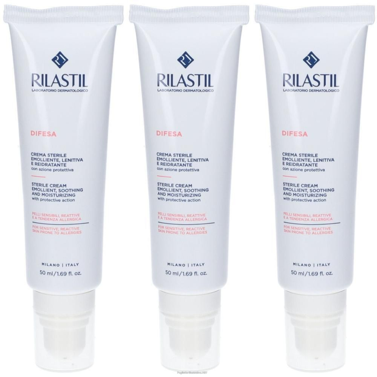 Cerca Offerte di rilastil difesa crema sterile emolliente lenitiva reidratante 3x50 ml e acquista online