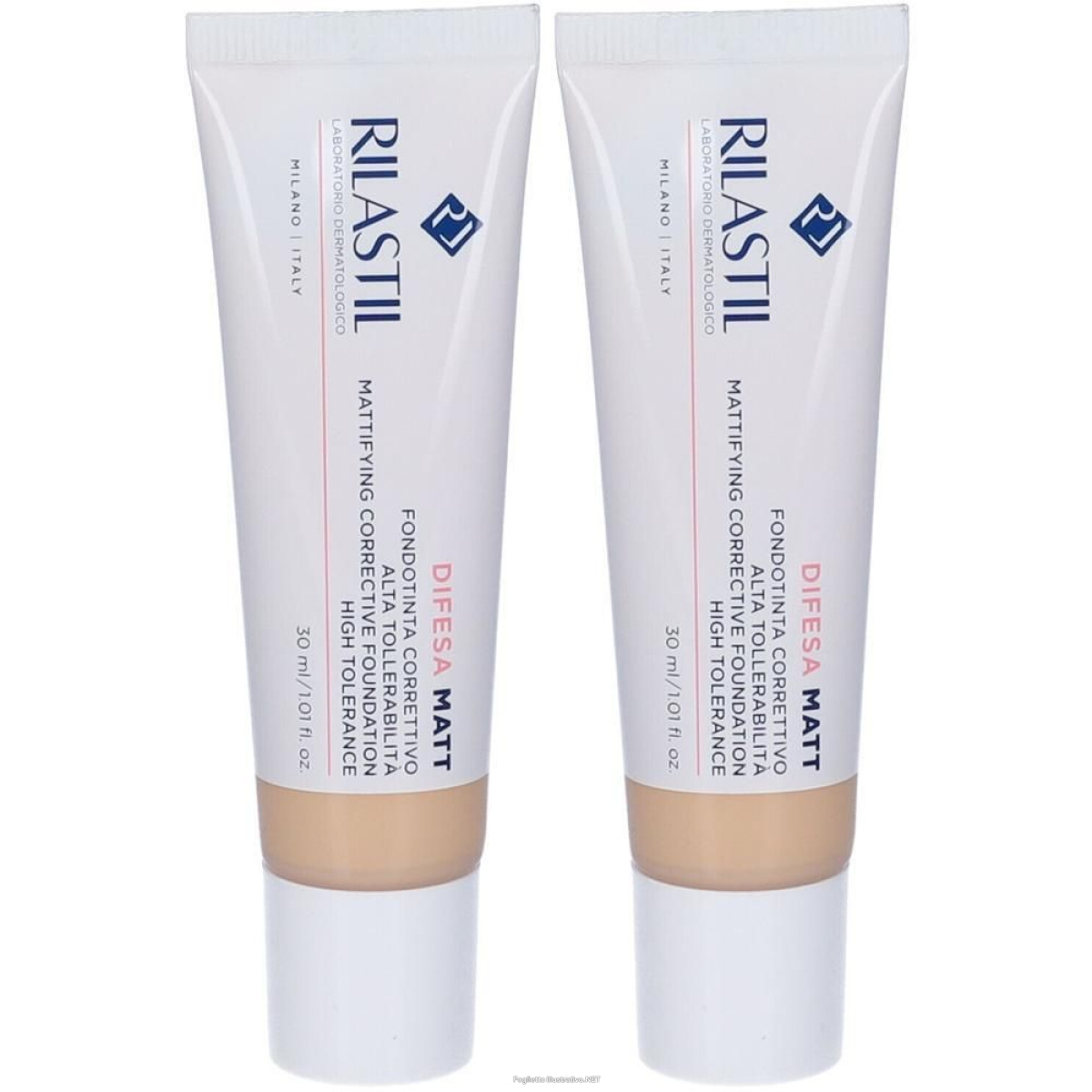 Cerca Offerte di rilastil® difesa matt fondotinta correttivo tonalitá 01 2x30 ml e acquista online