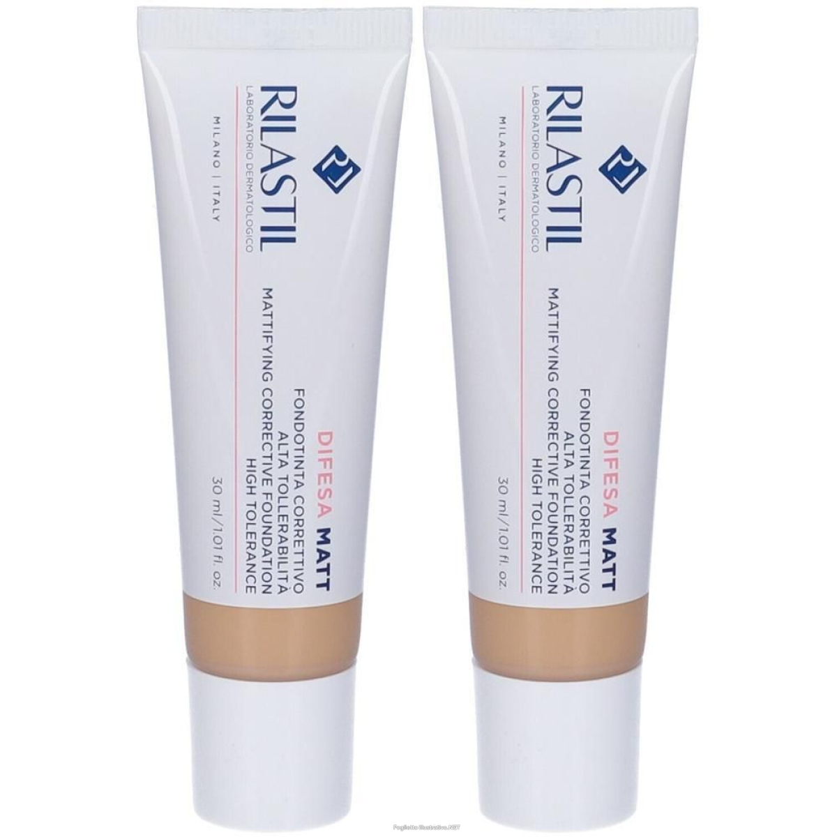 Cerca Offerte di rilastil® difesa matt fondotinta correttivo tonalitá 03 2x30 ml e acquista online