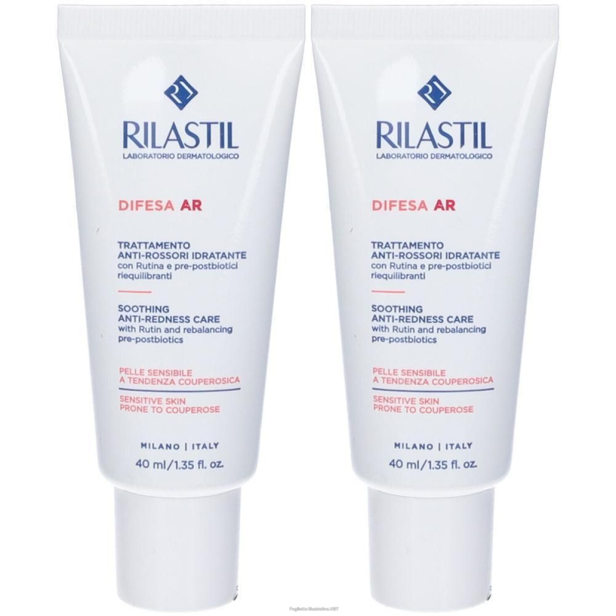 Cerca Offerte di rilastil® difesa trattamento anti rossori idratante 2x40 ml crema e acquista online