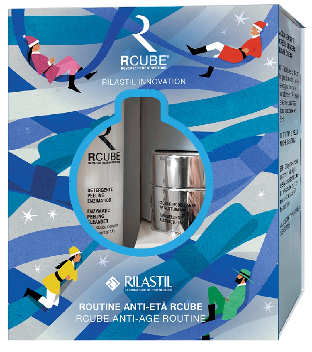 Cerca Offerte di Rilastil rcube cofanetto anti age crema rimodellante 50 ml + detergente peeling enzimatico 200 ml e acquista online