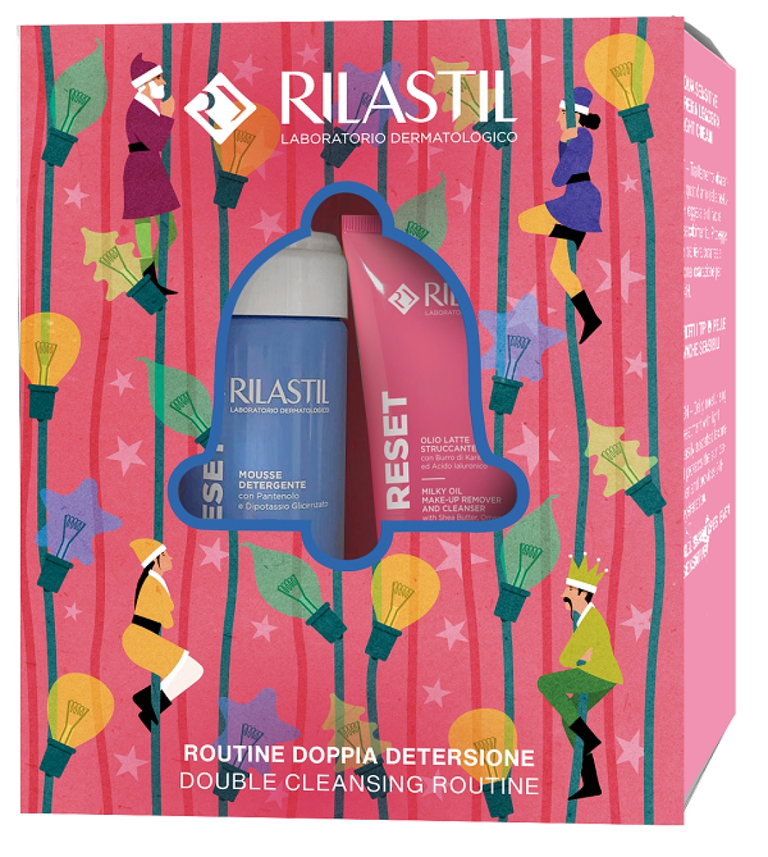 Cerca Offerte di Rilastil skin reset cofanetto natale skin reset olio latte 100 ml + skin reset mousse detergente 165 ml e acquista online
