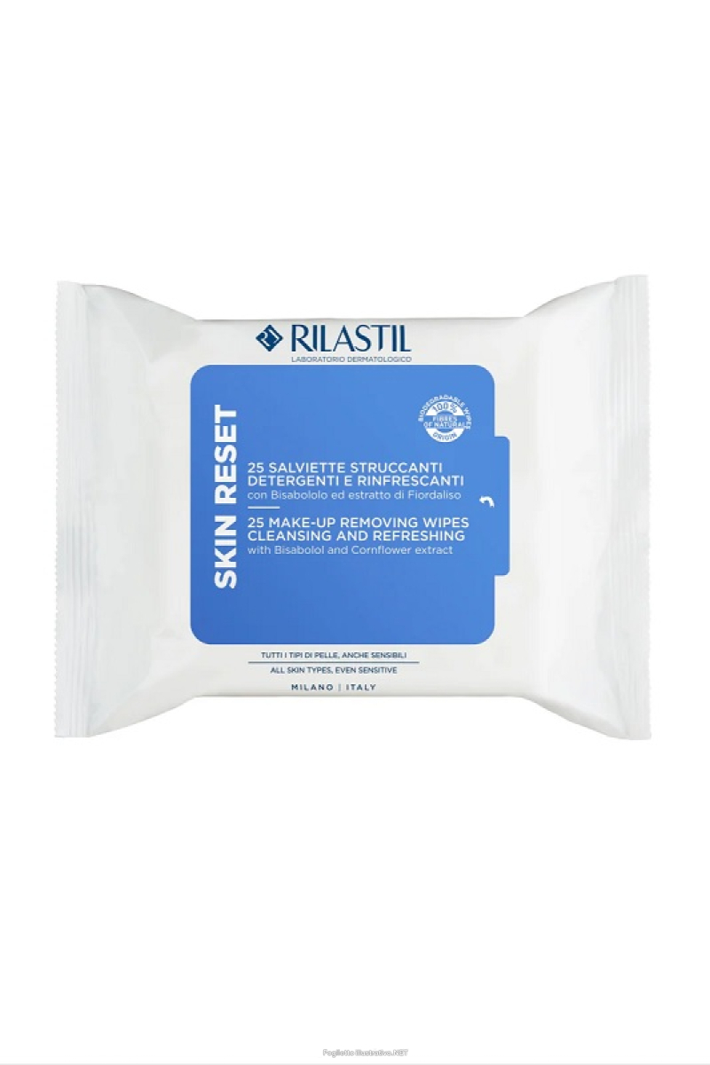 Cerca Offerte di rilastil skin reset salviette struccanti detergenti e rinfrescanti per viso e occhi pelli sensibili 25 pezzi e acquista online