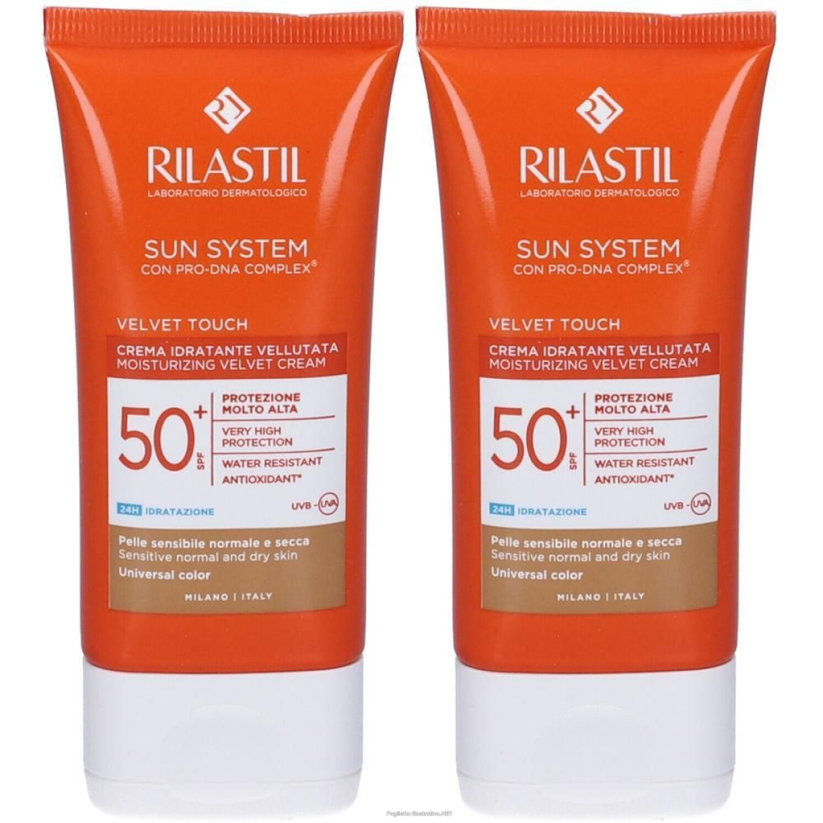 Cerca Offerte di rilastil® sun spf50+ velvet touch color 2x50 ml e acquista online