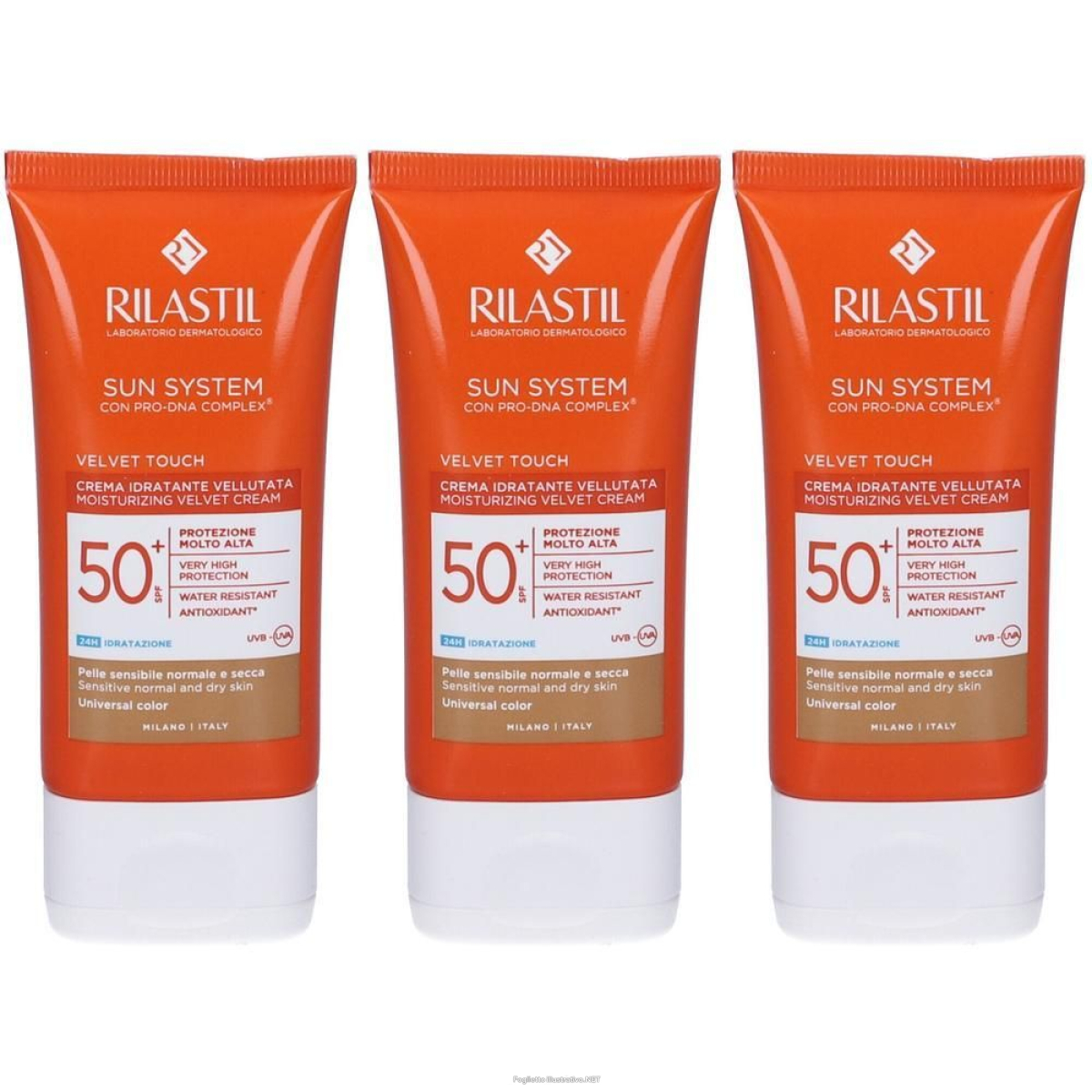 Cerca Offerte di rilastil® sun spf50+ velvet touch color 3x50 ml e acquista online