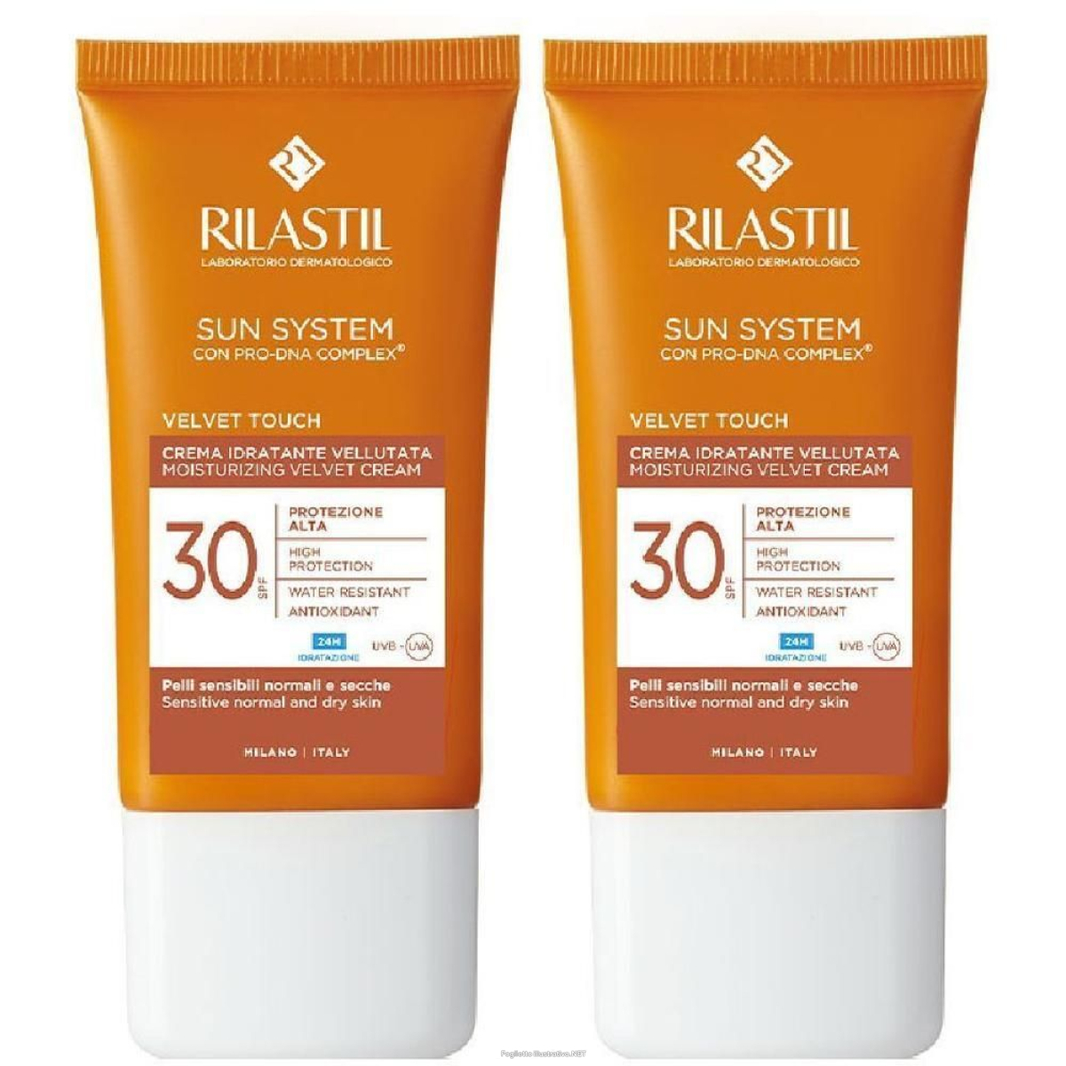 Cerca Offerte di rilastil® sun system crema vellutata spf 30 2x50 ml solare e acquista online