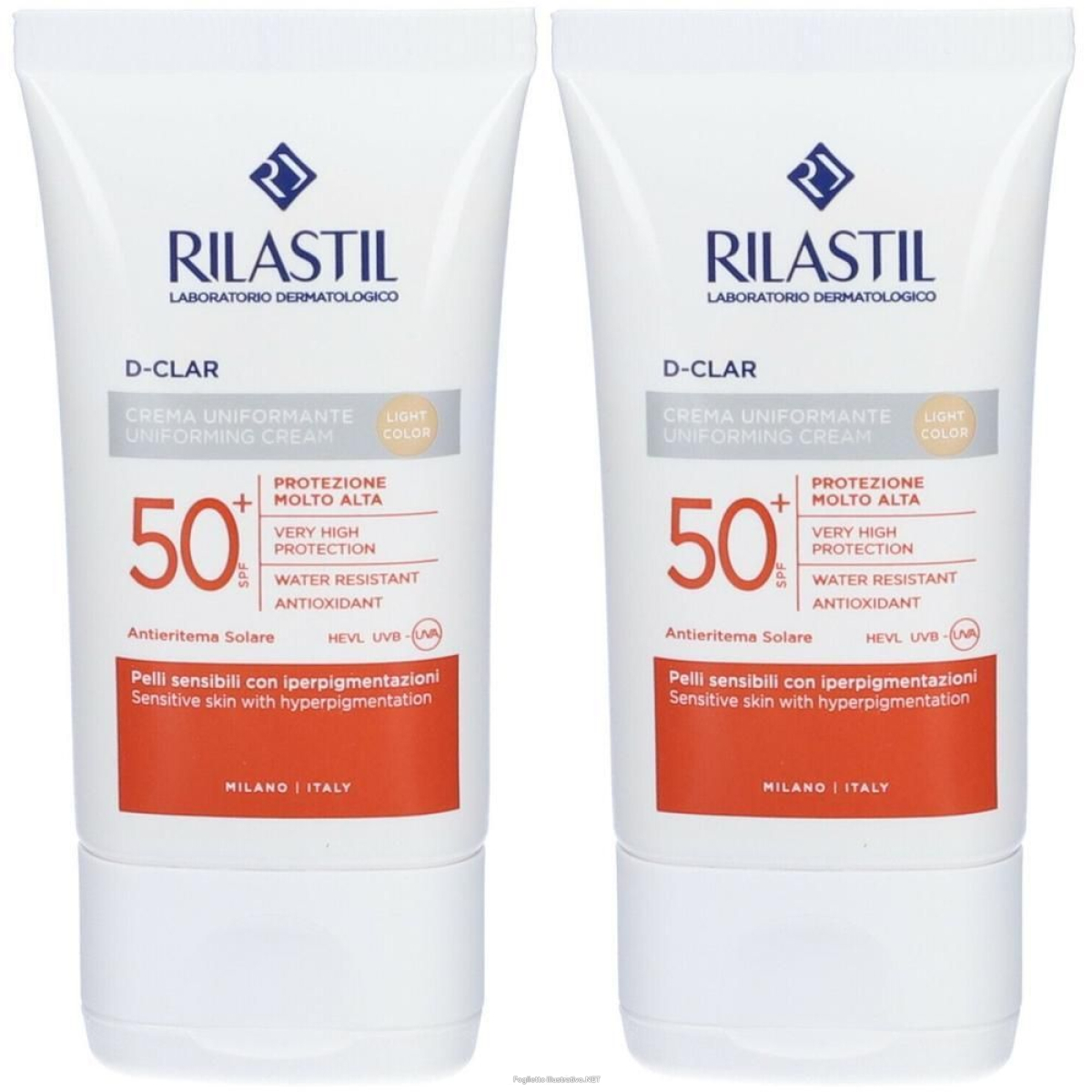 Cerca Offerte di rilastil® sun system d-clar light spf 50+ 2x40 ml e acquista online