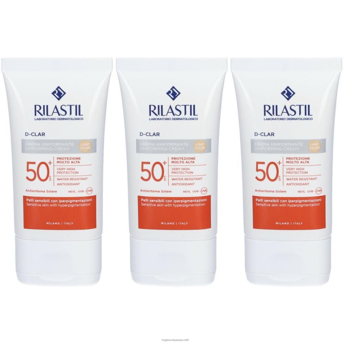 Cerca Offerte di rilastil® sun system d-clar light spf 50+ 3x40 ml e acquista online