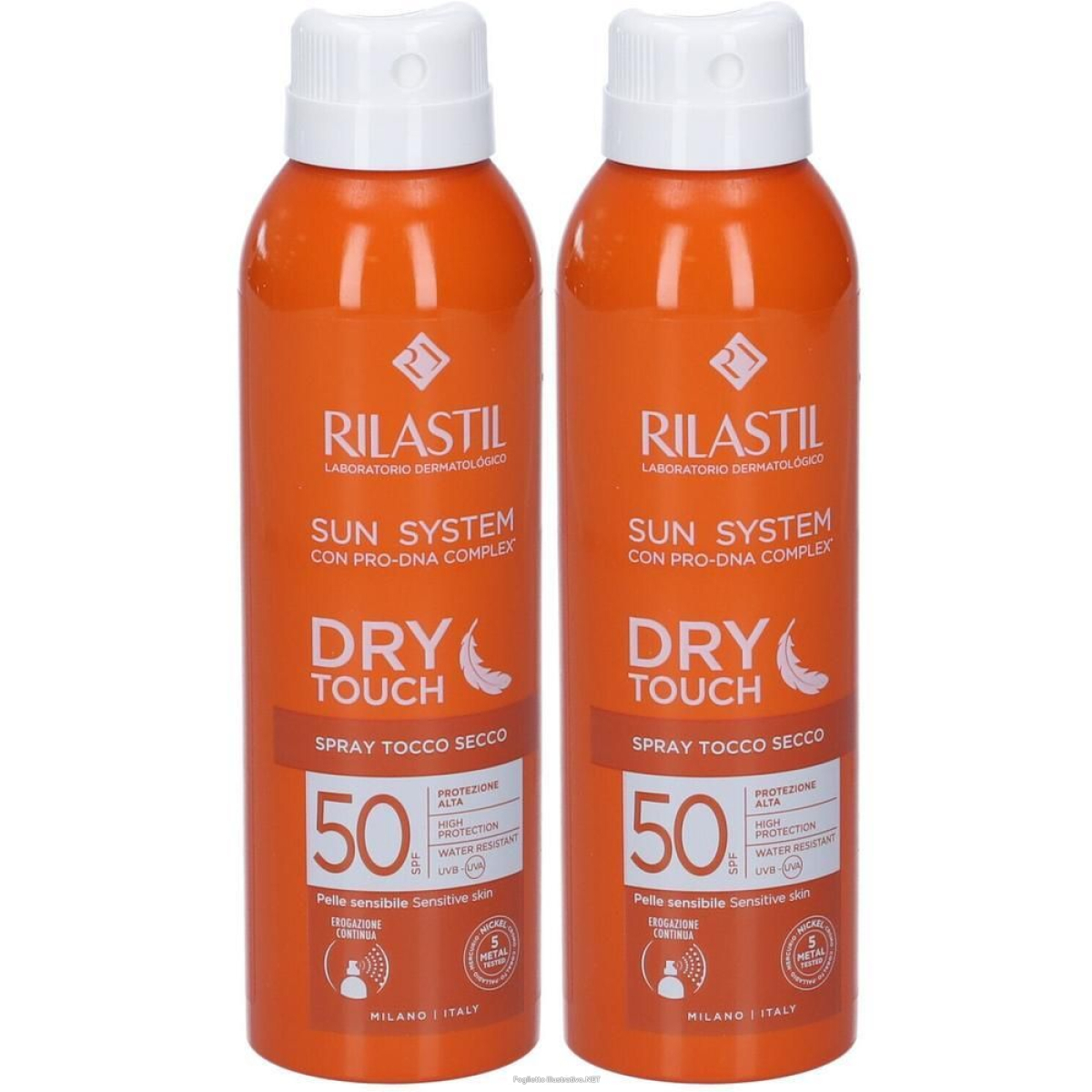 Cerca Offerte di rilastil® sun system dry touch spf50+ 2x200 ml e acquista online