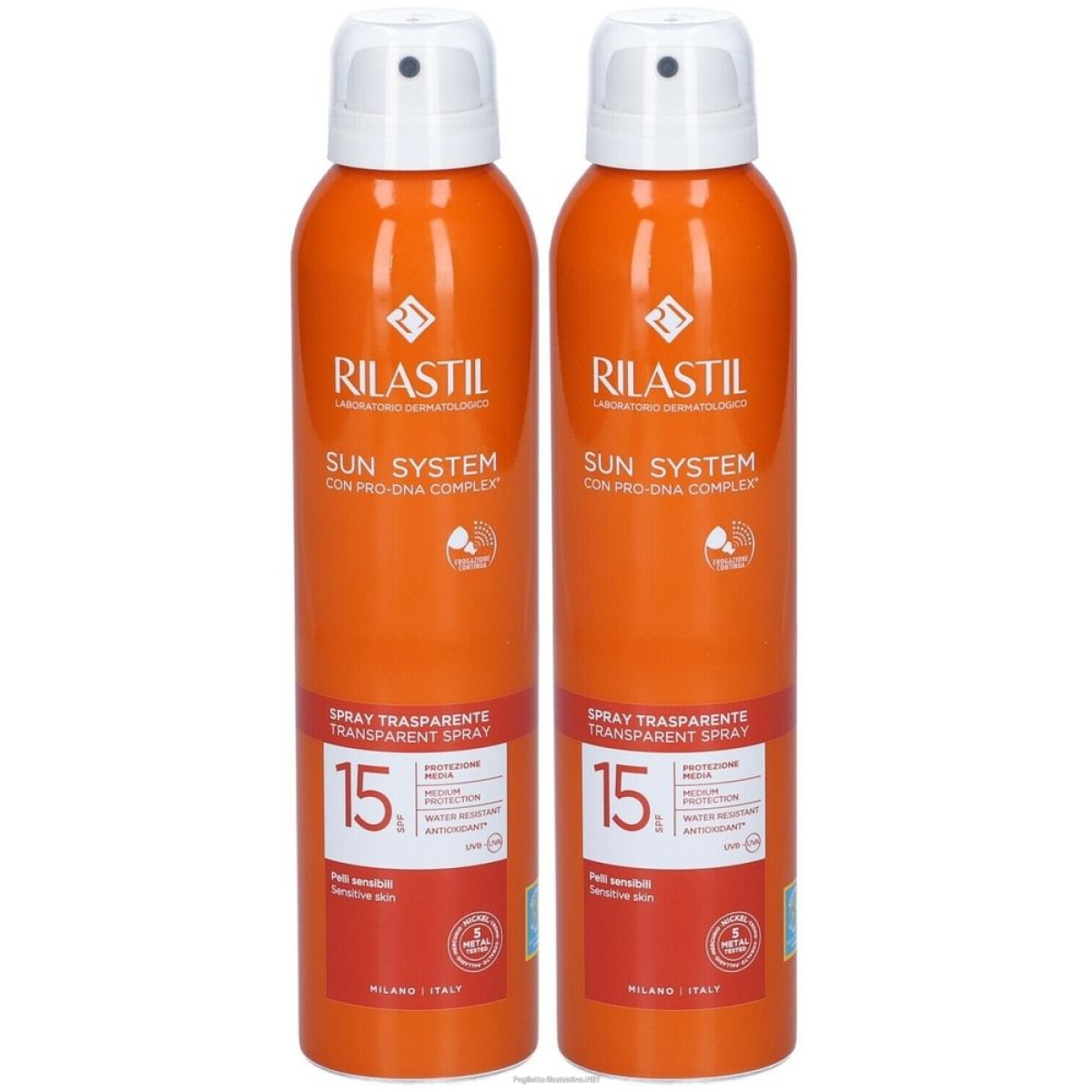 Cerca Offerte di rilastil® sun system transparent spray spf 15 set da 2 2x200 ml e acquista online