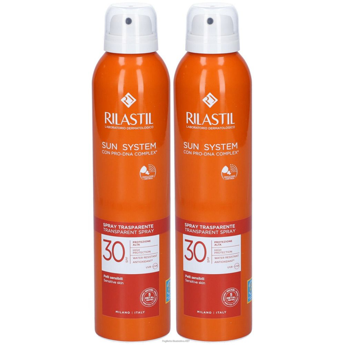 Cerca Offerte di rilastil® sun system transparent spray spf 30 set da 2 2x200 ml e acquista online