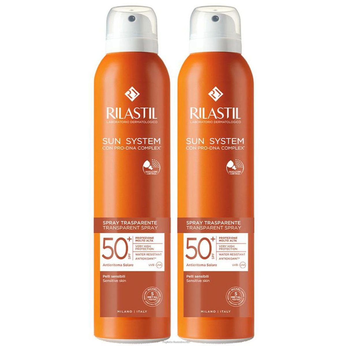 Cerca Offerte di rilastil® sun system trasparent spray spf 50+ set da 2 2x200 ml e acquista online