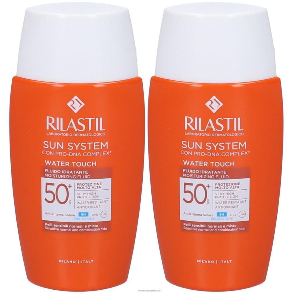 Cerca Offerte di rilastil® sun system water touch fluido solare spf 50+ 2x50 ml e acquista online