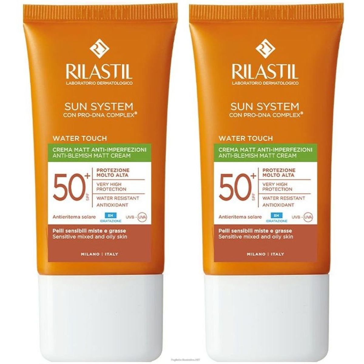 Cerca Offerte di rilastil® sun system water touch mat crema spf50+ set da 2 2x50 ml cre e acquista online