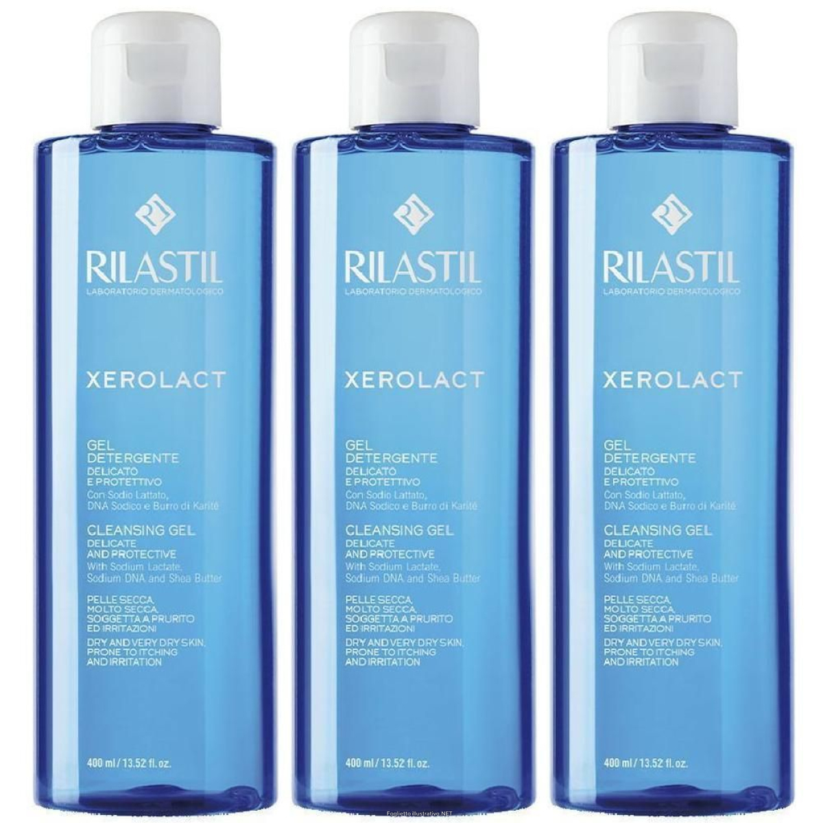 Cerca Offerte di rilastil® xerolact gel detergente 3x400 ml e acquista online