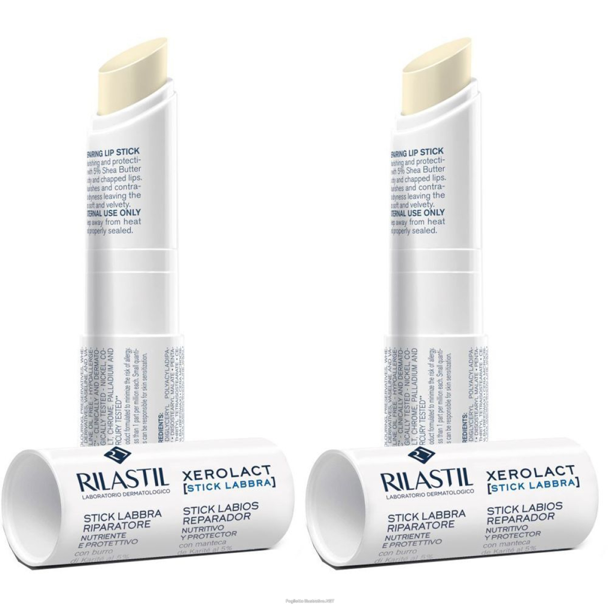 Cerca Offerte di rilastil® xerolact labbra set da 2 2x1 pz rossetto e acquista online