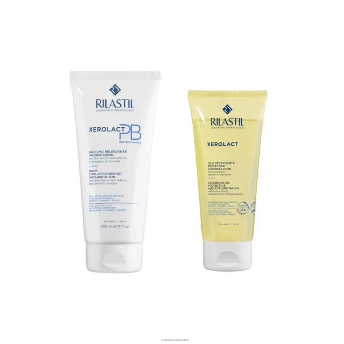 Cerca Offerte di rilastil xerolact pb balsamo 200 ml + olio 100 ml e acquista online