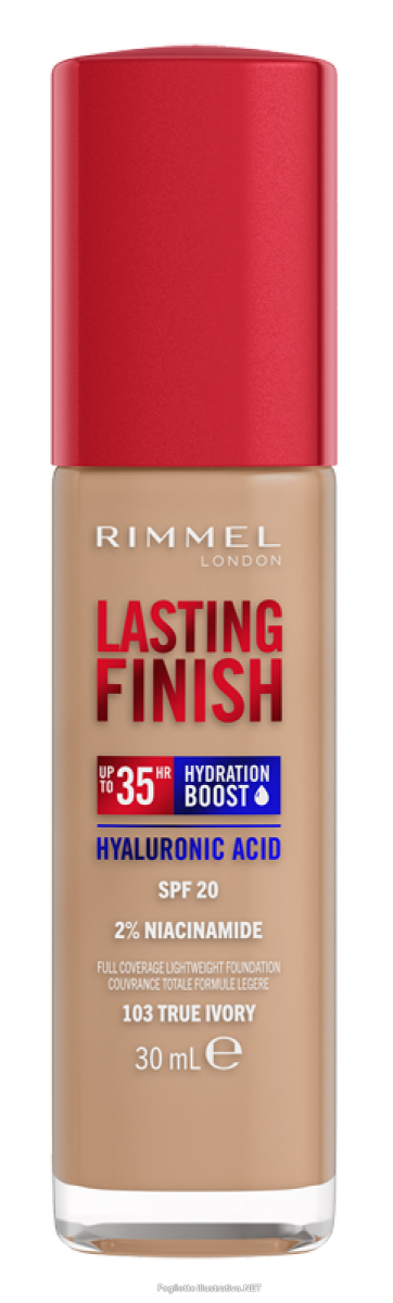 Cerca Offerte di rimmel fondotinta lasting finish 35h con acido ialuronico 103 true ivory 30ml rimmel e acquista online