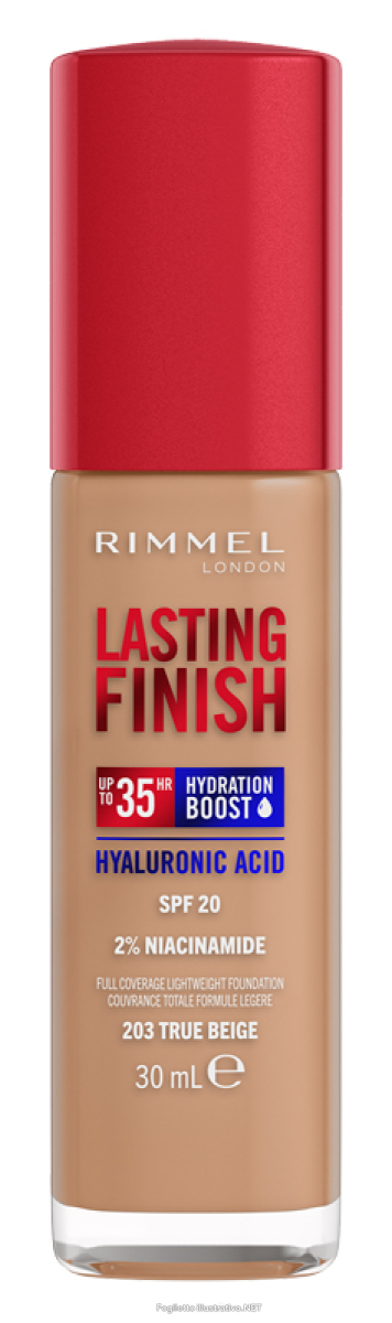 Cerca Offerte di rimmel fondotinta lasting finish 35h con acido ialuronico 203 true beige 30ml rimmel e acquista online
