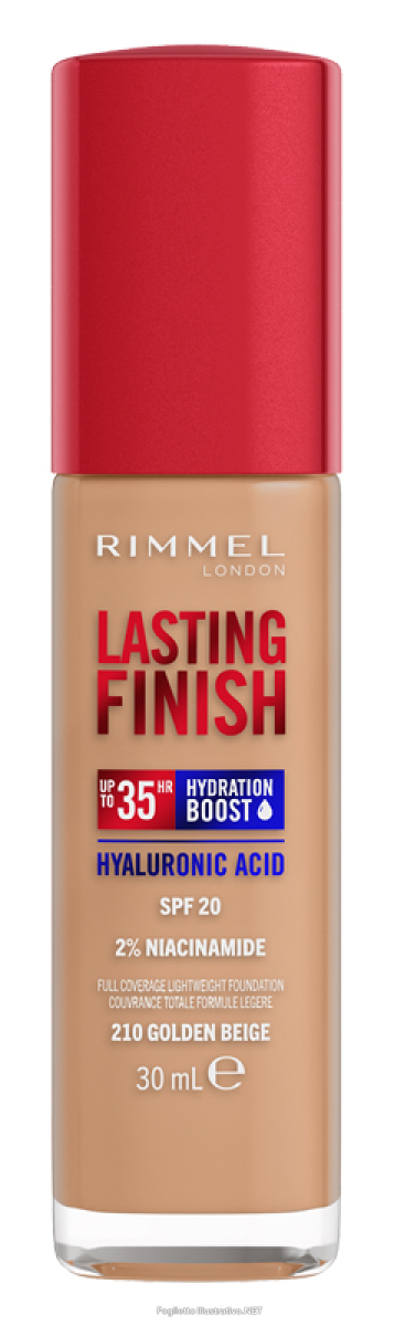 Cerca Offerte di rimmel fondotinta lasting finish 35h con acido ialuronico 210 golden beige 30ml rimmel e acquista online