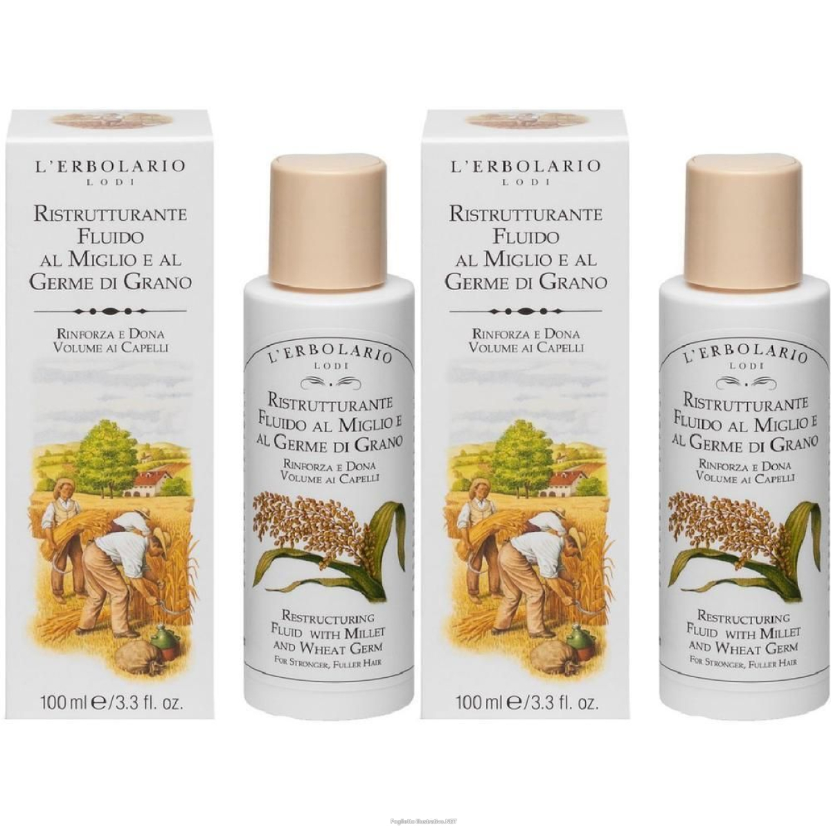 Cerca Offerte di ristrutturante fluido miglio e germe di grano 100 ml 2x100 ml lozione e acquista online