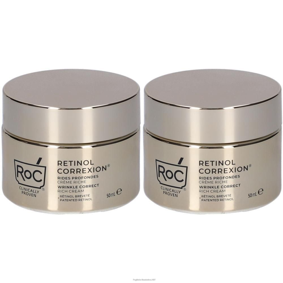 Cerca Offerte di roc crema viso ricca retinol correxion deep wrinkle 2x50 ml e acquista online