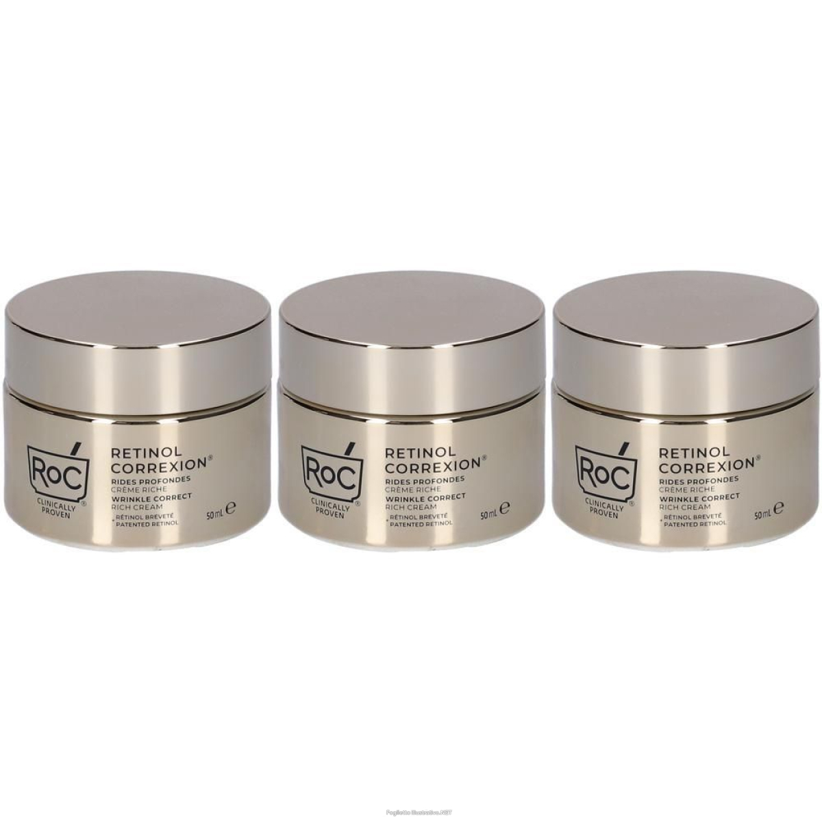 Cerca Offerte di roc crema viso ricca retinol correxion deep wrinkle 3x50 ml e acquista online