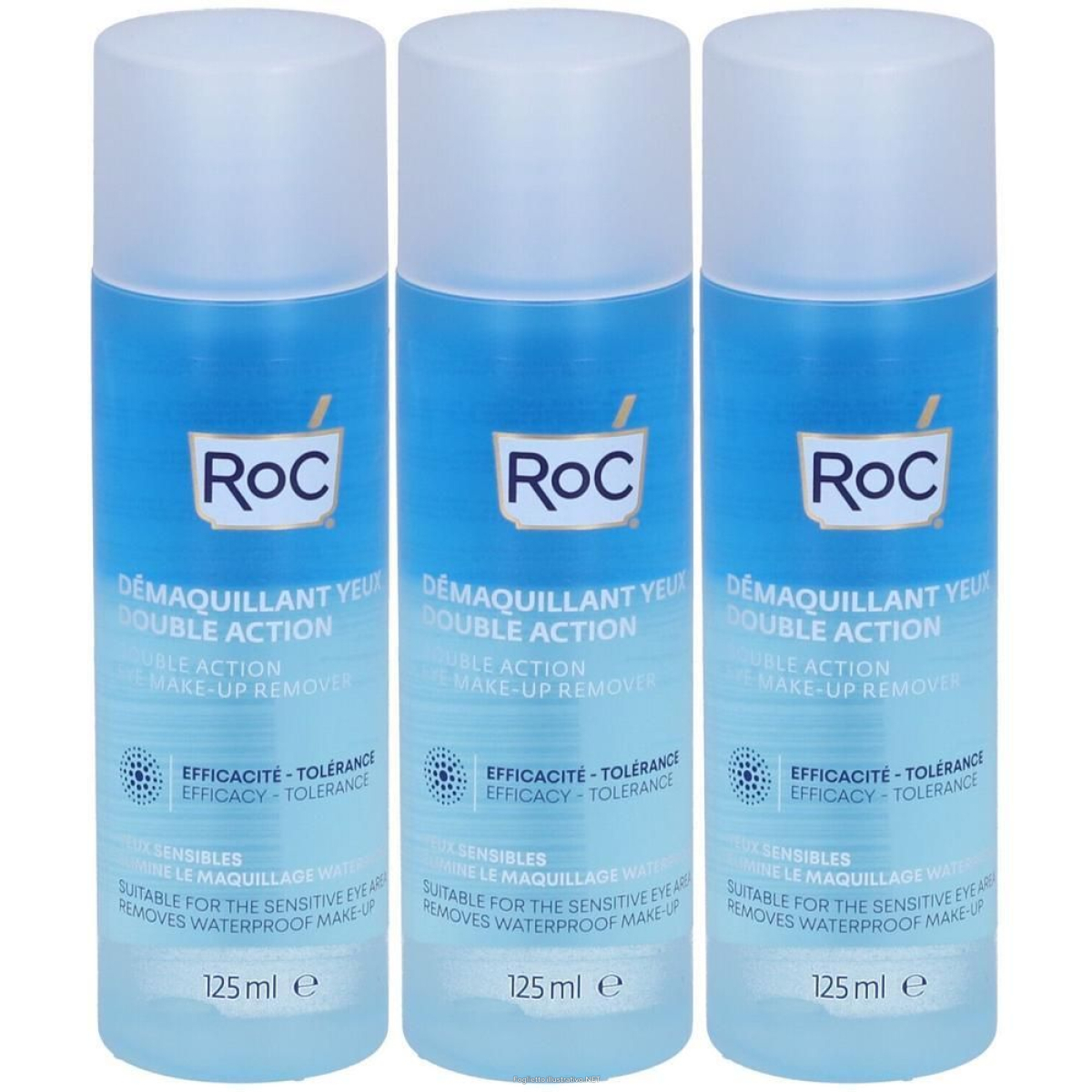 Cerca Offerte di roc démaquillant yeux double action 3x125 ml e acquista online