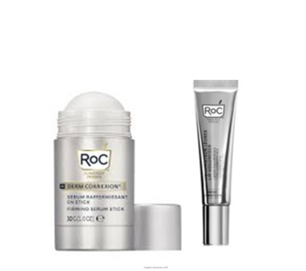 Cerca Offerte di roc derm correction cofanetto -  contiene siero viso in stick + lip volumizer labbr e acquista online