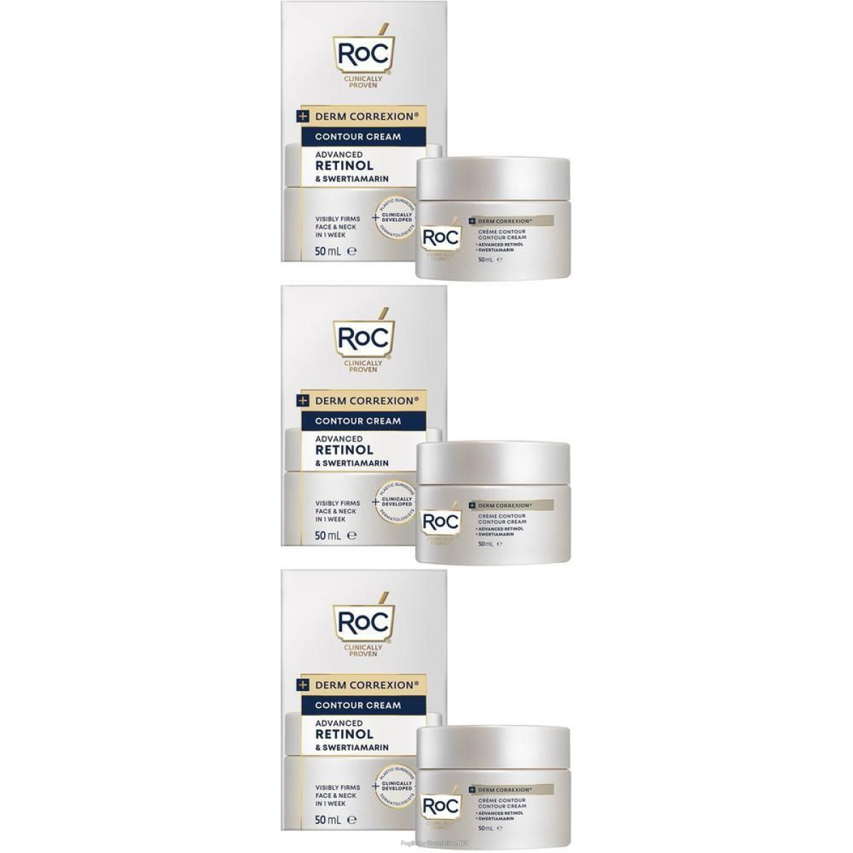 Cerca Offerte di roc derm correxion® crema viso 3x50 ml e acquista online