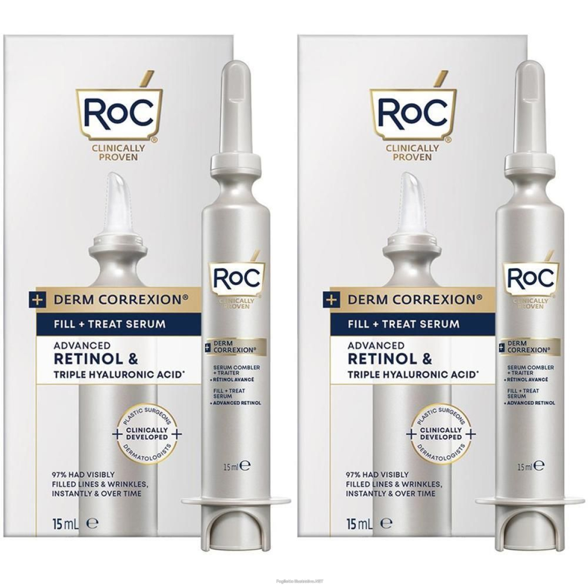 Cerca Offerte di roc derm correxion® fill + treat siero 2x15 ml e acquista online