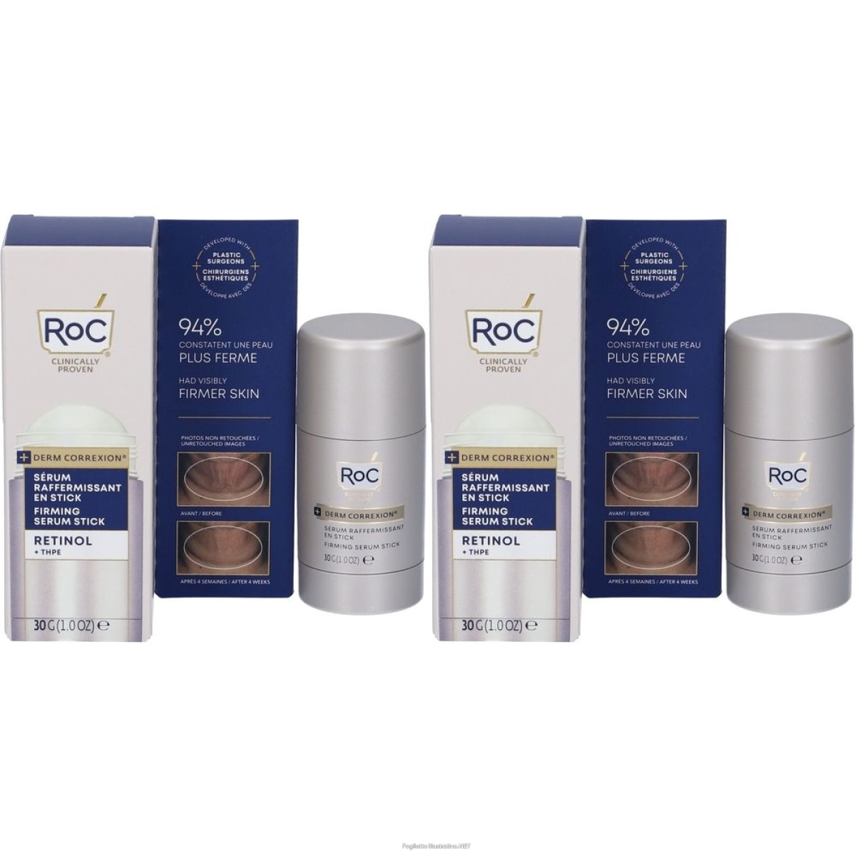 Cerca Offerte di roc derm correxion® stick siero rassodante set da 2 2x30 g e acquista online