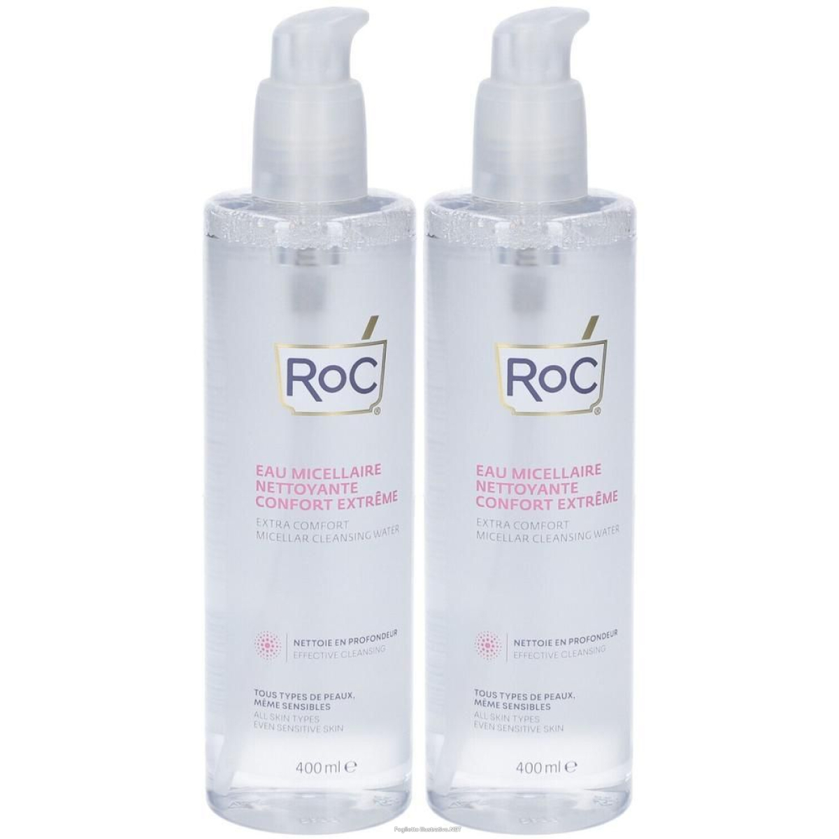 Cerca Offerte di roc eau micellaire nettoyante confort extreme 2x400 ml e acquista online