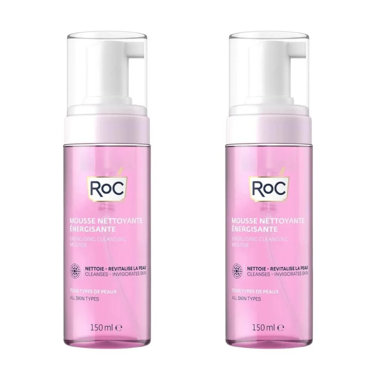 Cerca Offerte di Roc mousse detergente energizzante viso, 2 x 150 ml e acquista online